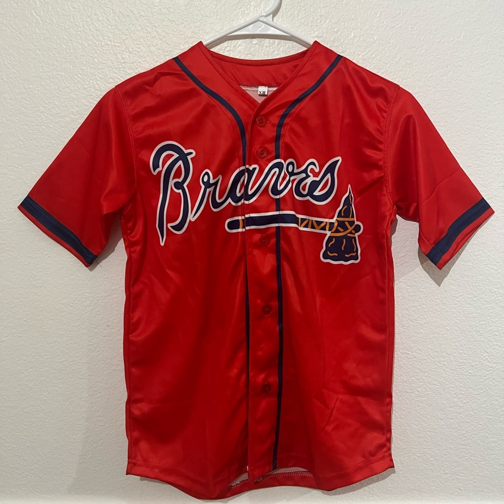 Custom NEW Acuna Jr Braves Jersey Youth Sizes